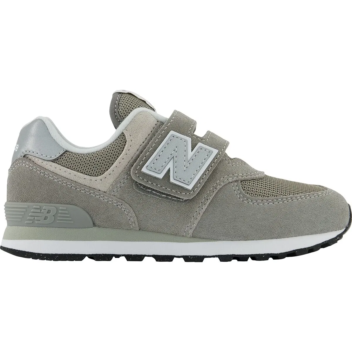 Детские кроссовки для мальчиков с липучкой 574 Hook & Loop Shoe New Balance, серый