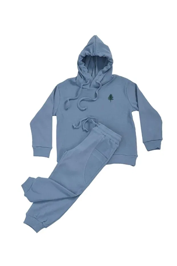 Детские спортивные штаны для девочек хлопковые Jogger Unisex Sweatpants Green Attitude, Light Blue — фото 3