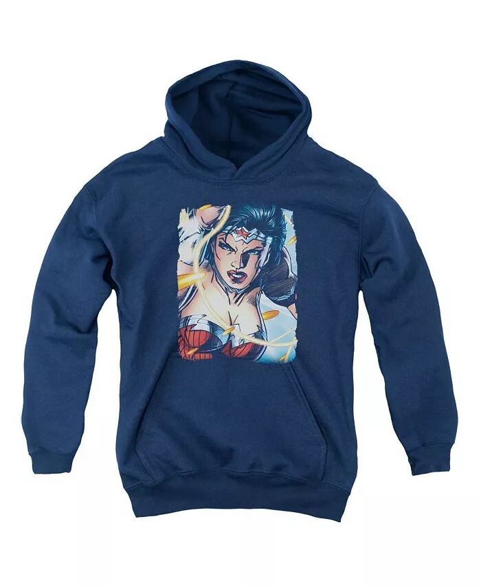

Толстовка с капюшоном Boys of America Youth Scowl Pull Over / Толстовка с капюшоном Justice League, синий
