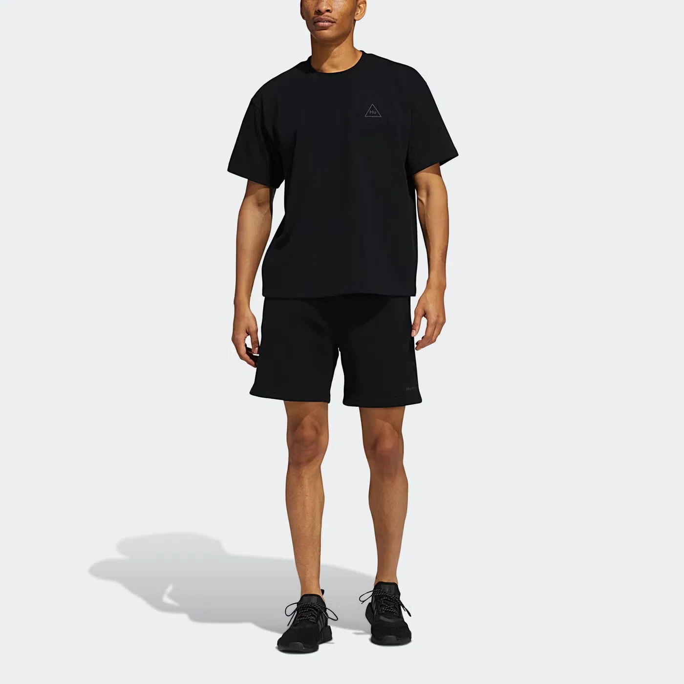 Футболка с принтом Pharrell Hu Adidas, черный — фото 3