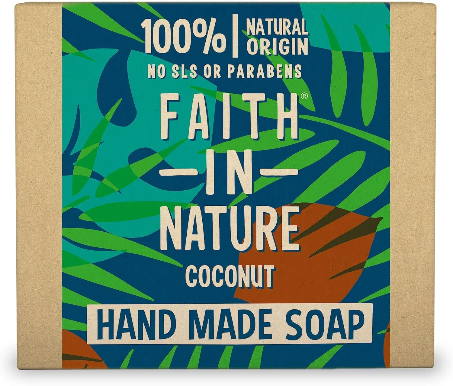 Мыло твердое Coconut, Faith In Nature, 100 г