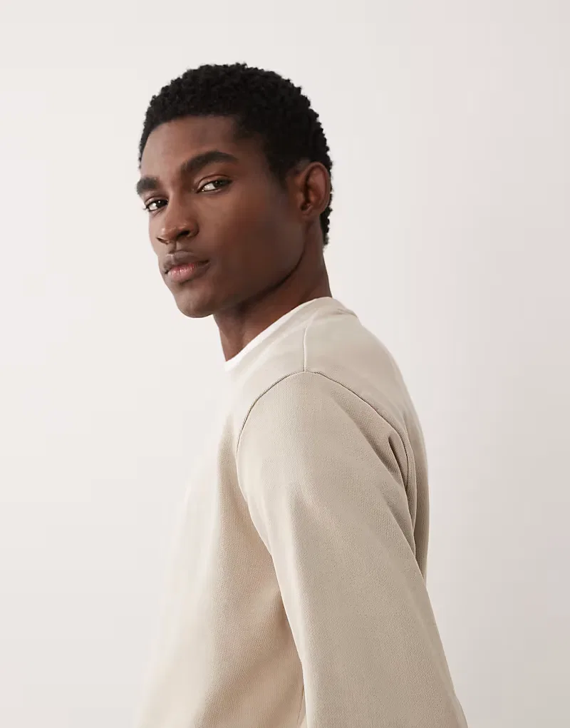 Свитшот Polo Ralph Lauren с логотипом-петлей на спине, каменный бежевый — фото 4