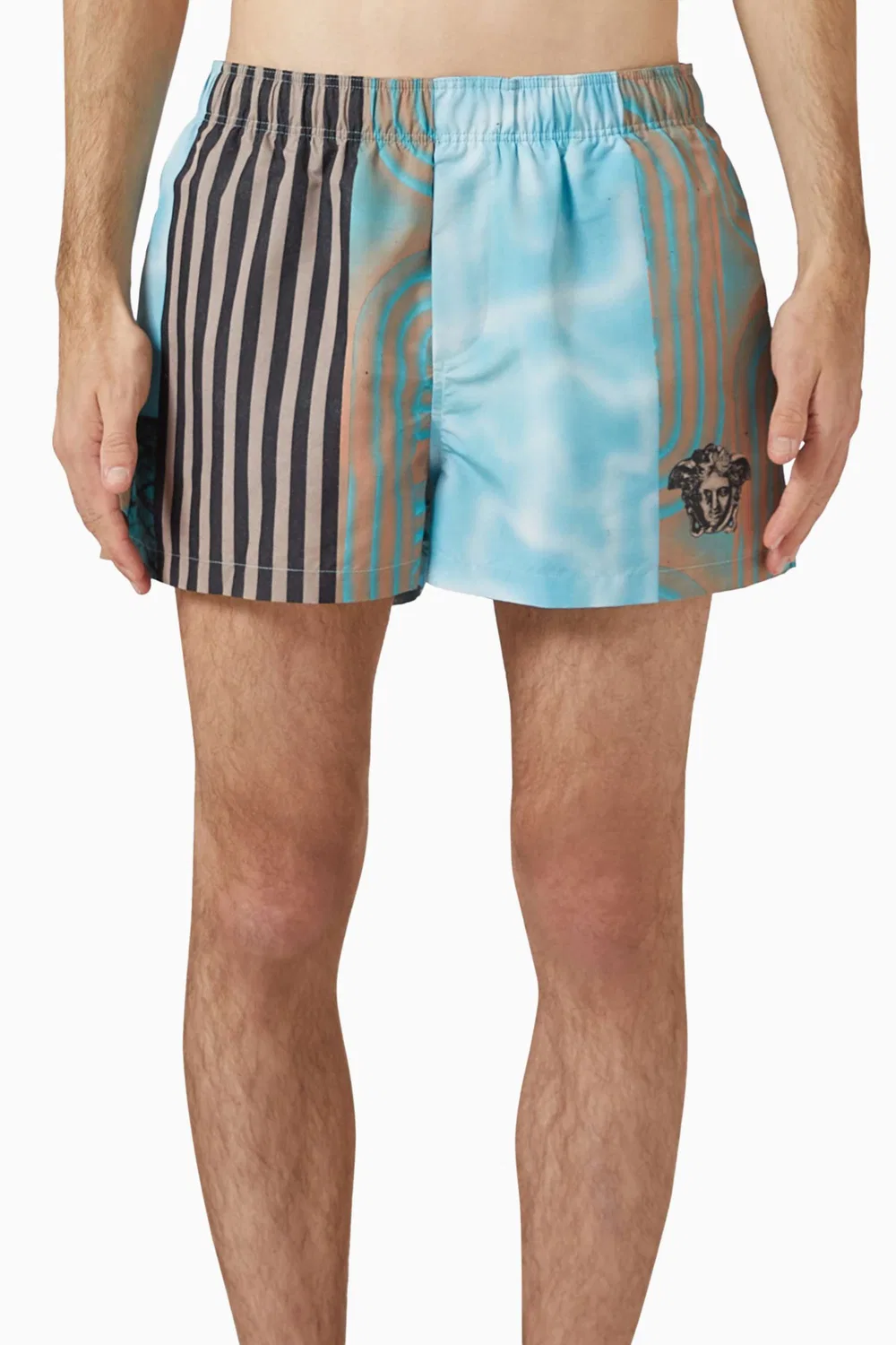 Шорты плавательные с принтом Versace