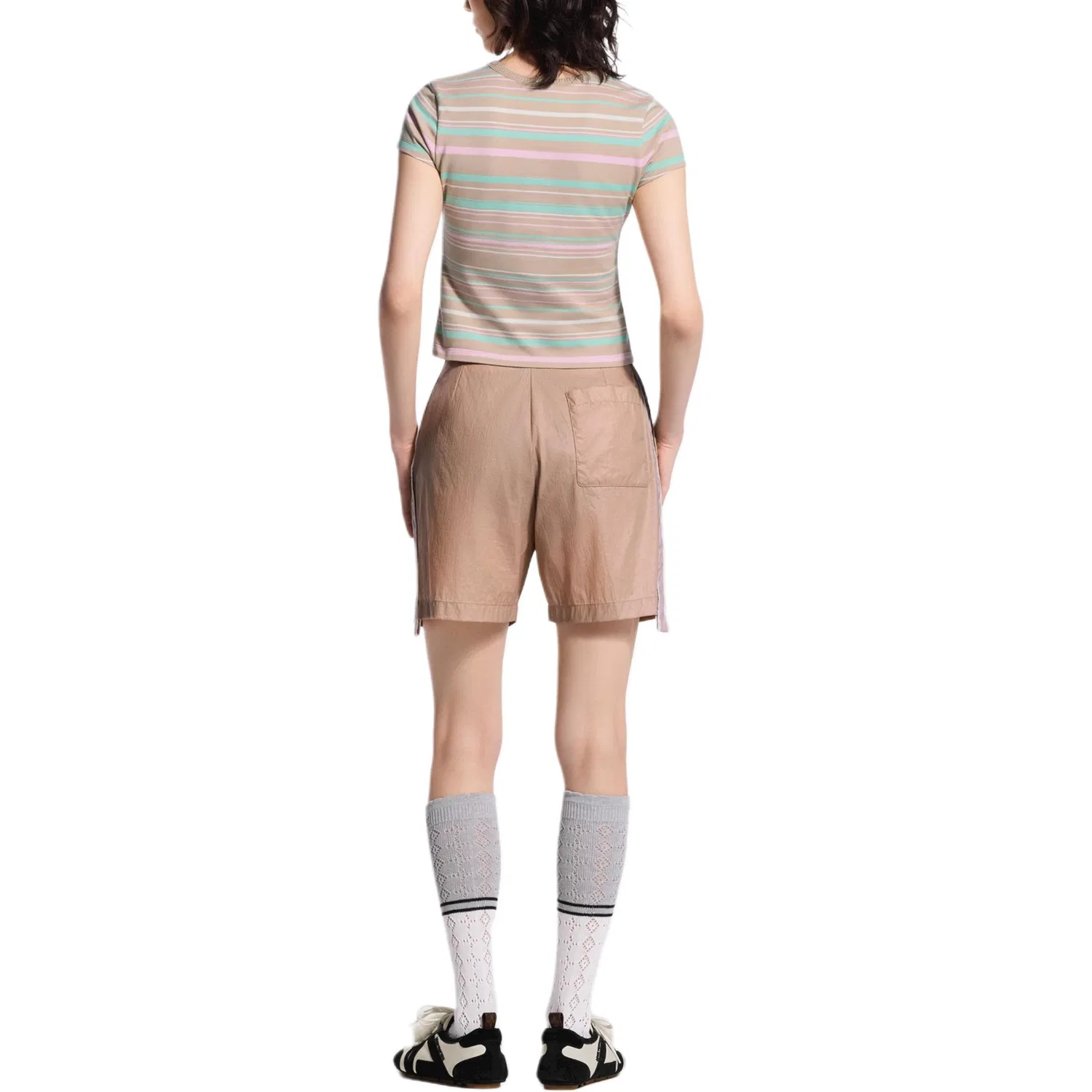 Женская футболка с принтом Henry Collar Moderate Nipped In Waist LOUIS VUITTON, Multicolor — фото 4