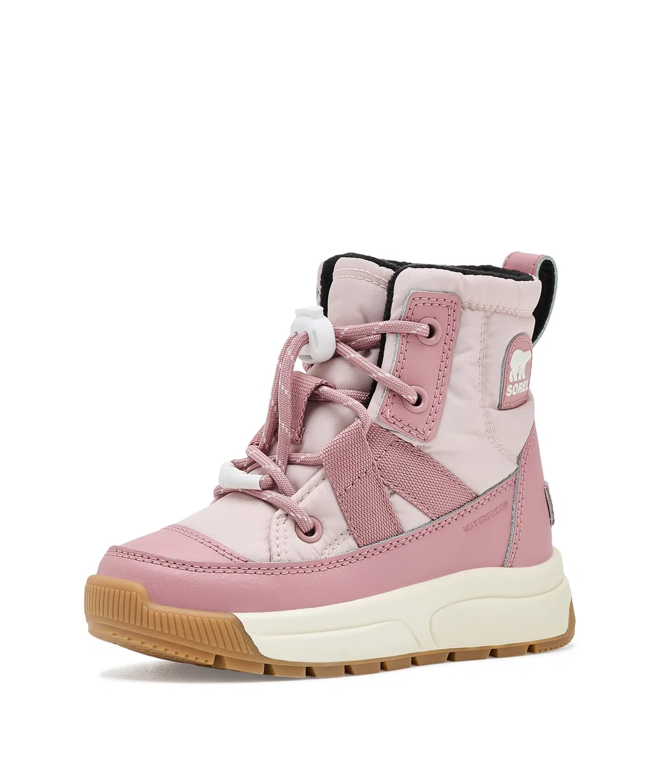 Водонепроницаемые ботинки Whitney III Mid Waterproof (для маленьких детей) Sorel Kids, Pink Salt/Eraser Pink