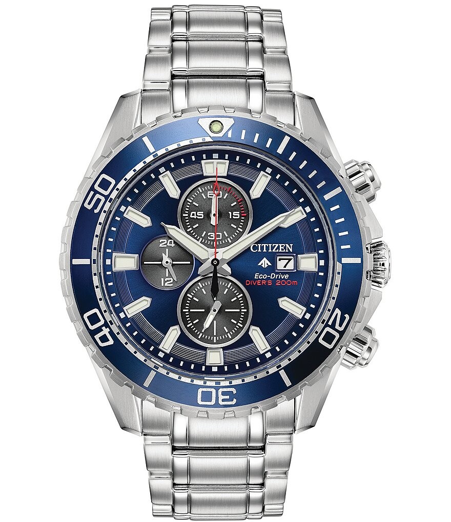 

Мужские часы Citizen Promaster Dive с хронографом и браслетом из нержавеющей стали, серебро