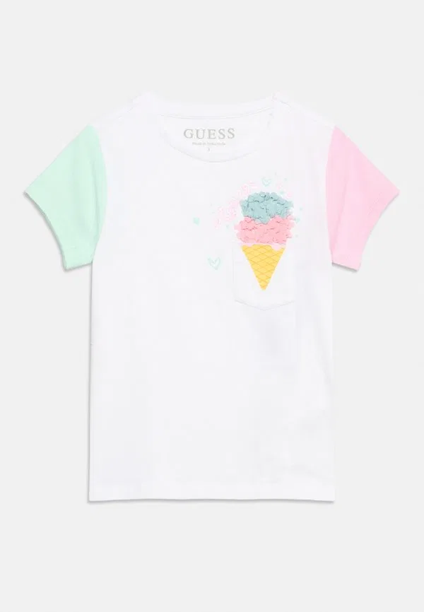 Футболка с принтом Guess, Pure White — фото 3