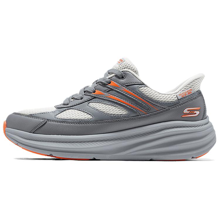 

Износостойкие низкие повседневные туфли, мужские, серые Skechers, Gray