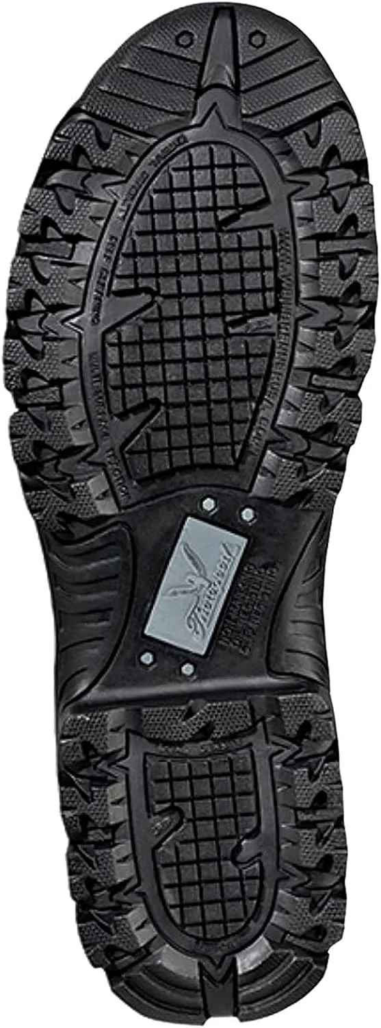 

Тактические ботинки Thorogood Deuce 8” с боковой молнией, водонепроницаемые, черные, для мужчин и женщин, с композитным защитным носком, из кожи полного зерна и противоскользящей подошвой; соответствуют стандарту BBP & Rated, черный