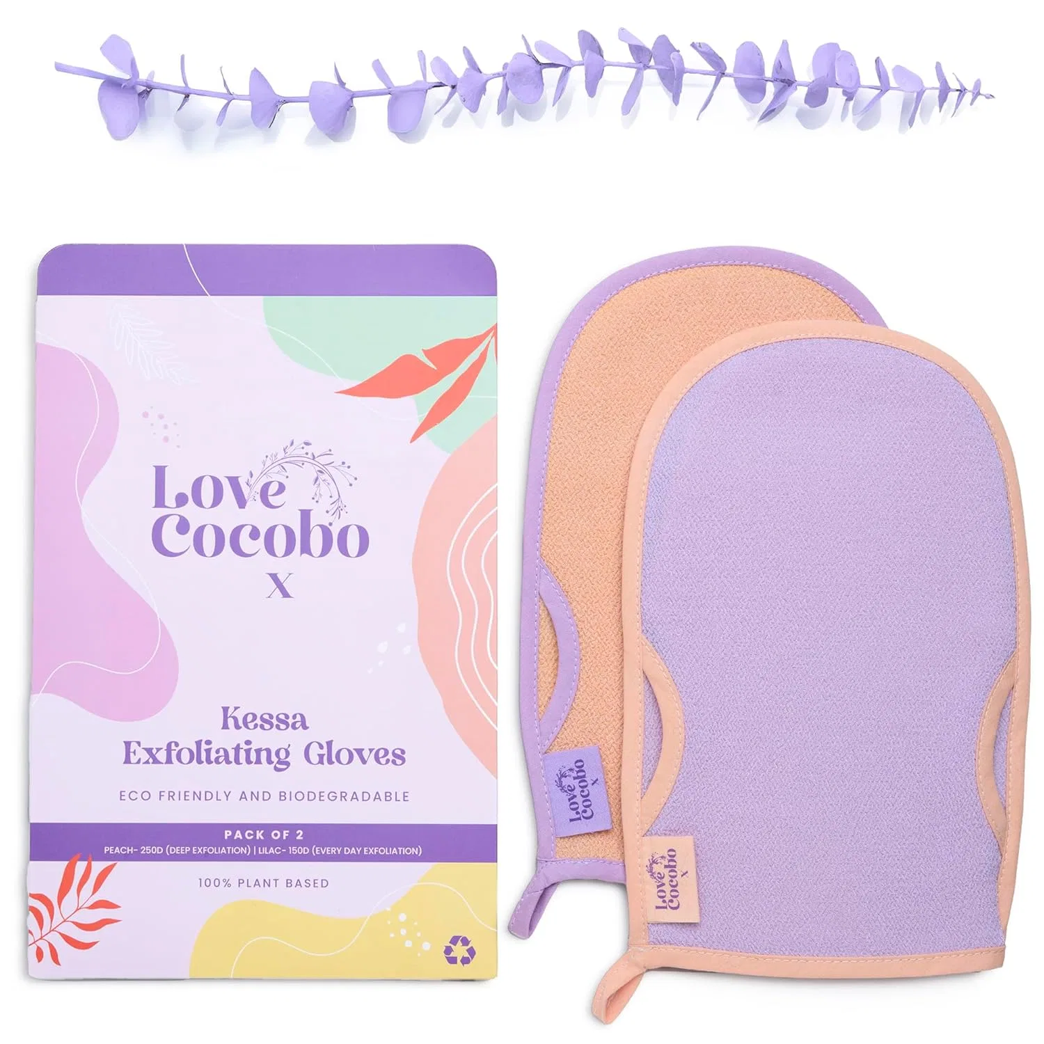 Отшелушивающая перчатка Love Cocobo для тела, 2 шт. Love Cocobo