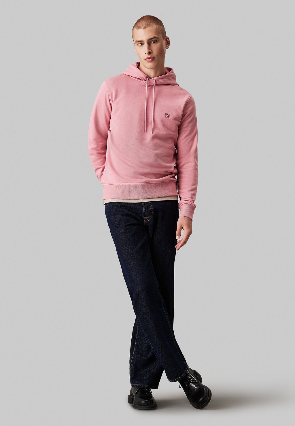 

Толстовка с капюшоном EMBRO BADGE Calvin Klein, розовый