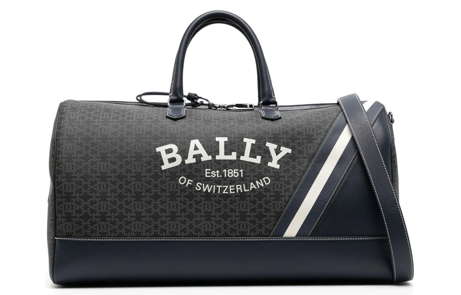 

BALLY Кожаная ведро сумка через плечо большая мужская черная