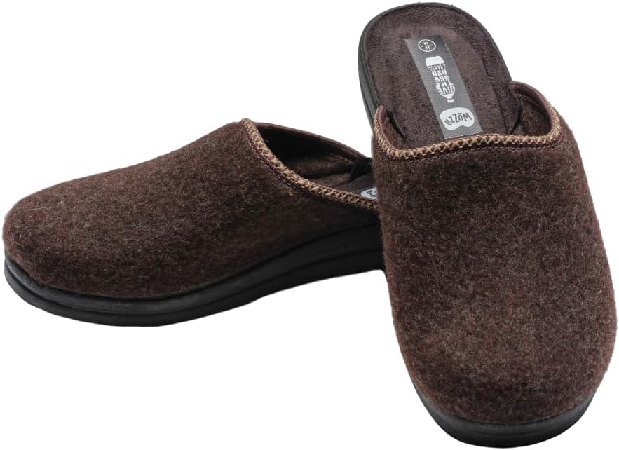 

I WUZZA BOTTLE Сейчас Уютные Мужские Тапочки Eco-Friendly: Из переработанных материалов, Очень удобные, Мягкие, Идеальные для дома и улицы, 15.508 I Wuzza Bottle Now Comfy, коричневый