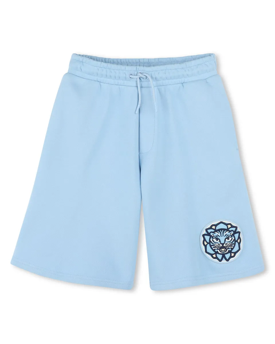 

Baby boy бермудские шорты синего хлопкового цвета Kenzo Kids, голубой