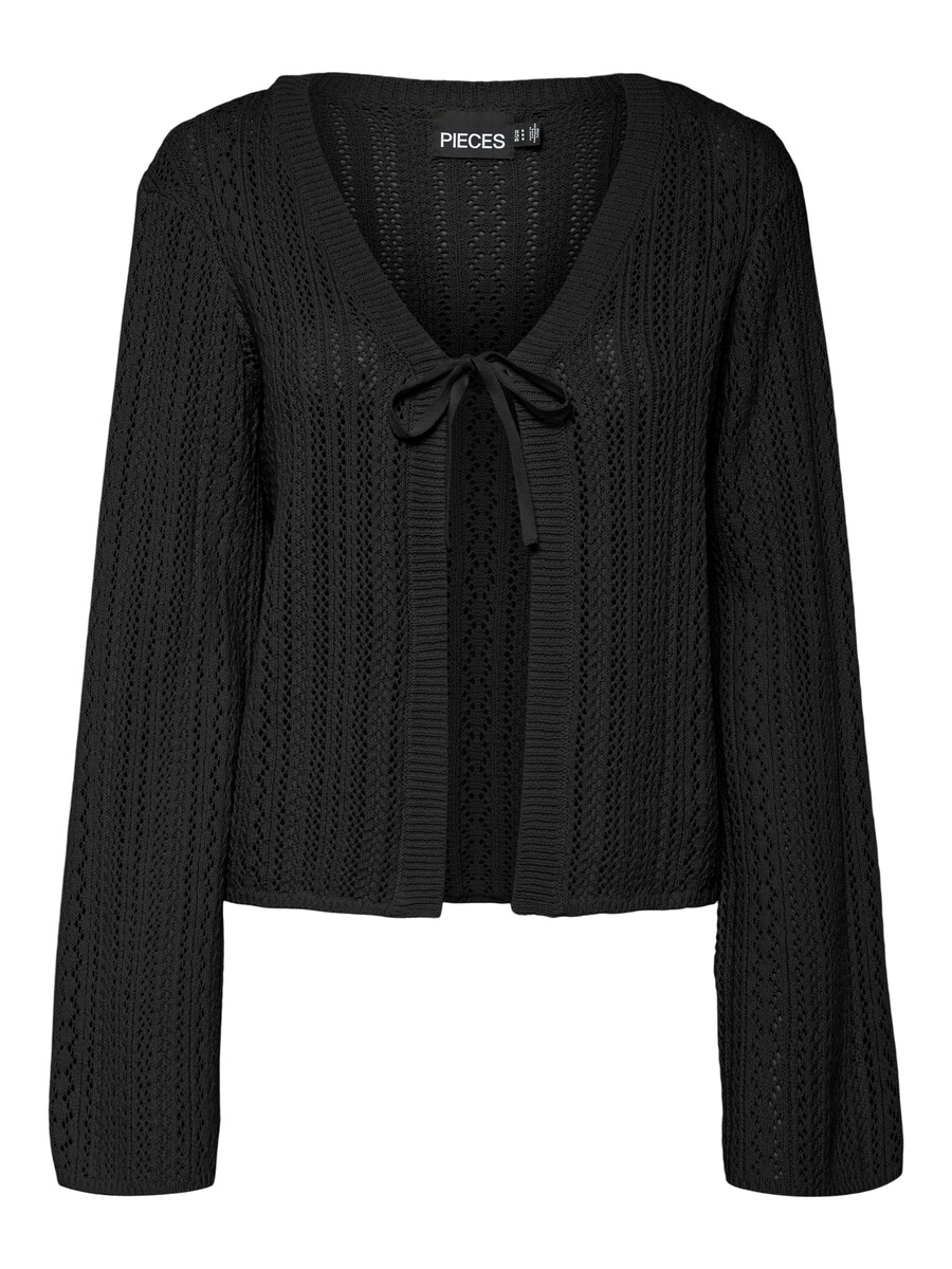 

Вязаный кардиган PIECES Knit Cardigan PCNUKA, черный