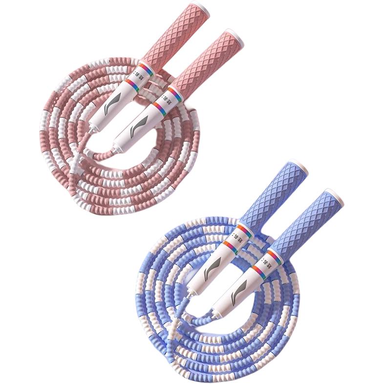 

Профессиональная гоночная скакалка без счетчика детская материал ручки abs pvc материал шнура pvc 2,8 м LINING, Special Offer Two-Pack[Pink+Blue]For School/At Home, Keep One Each