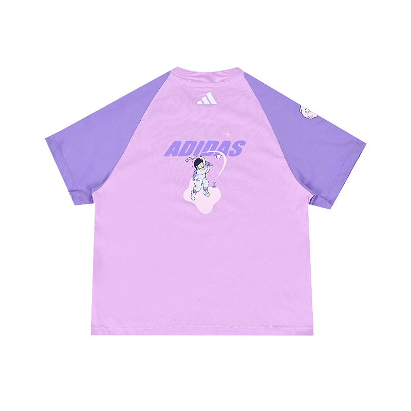 Adidas Футболка SS25 Purple Kids' — фото 2