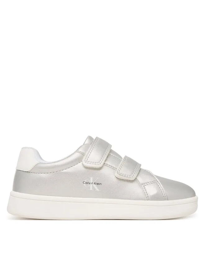 Calvin Klein Низкие кроссовки на липучке V1A9-83205-0376 размера S, серебристого цвета