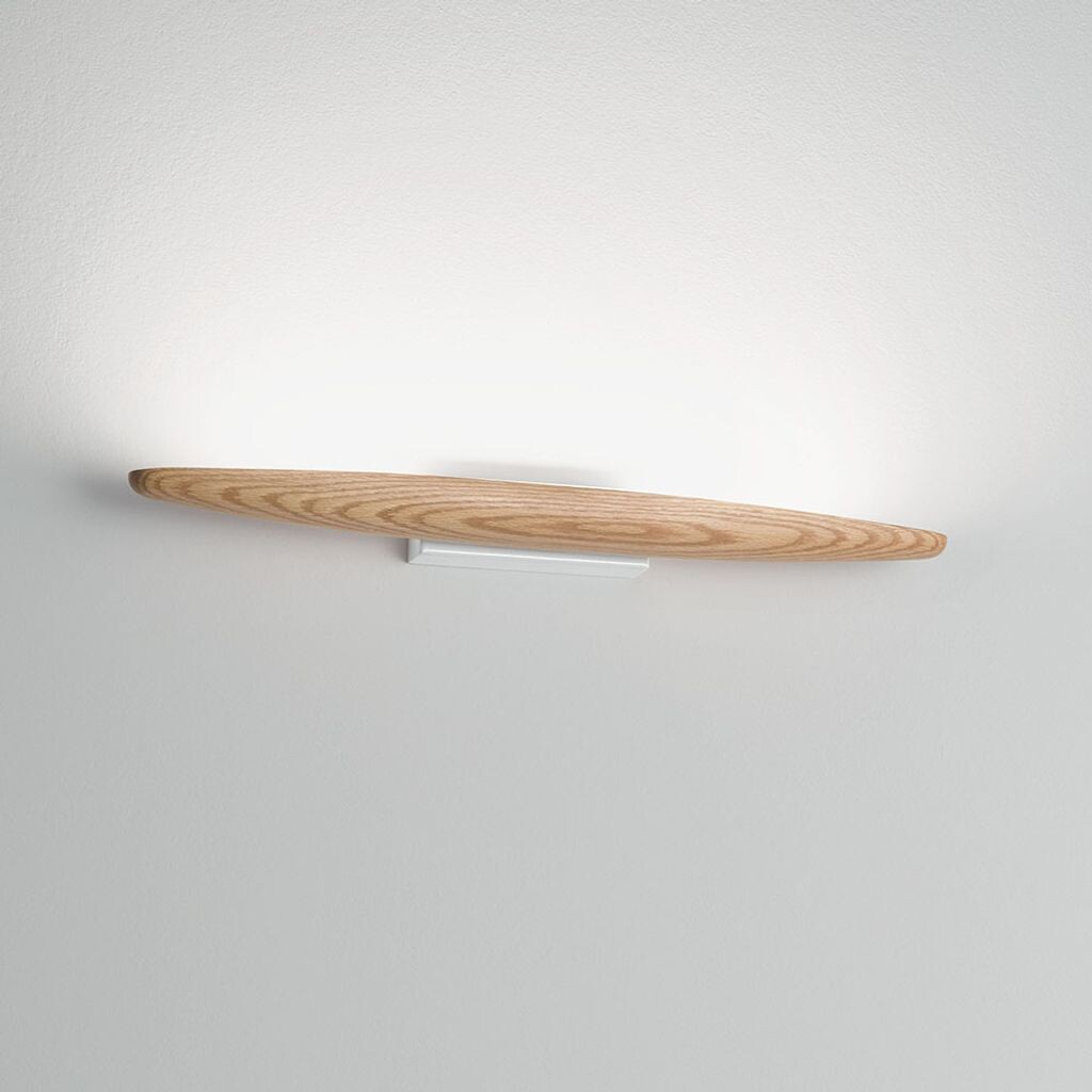 

Fabas Luce Ribot Светодиодный настенный светильник из дуба, коричневый