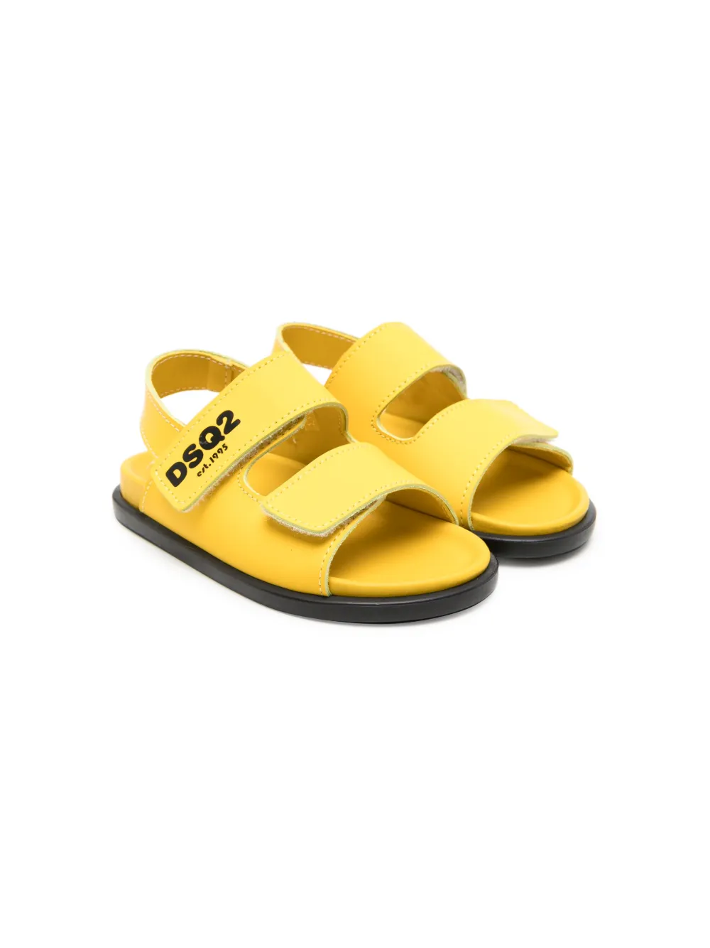 

Сандалии на липучках с логотипом DSQUARED2 KIDS, желтый