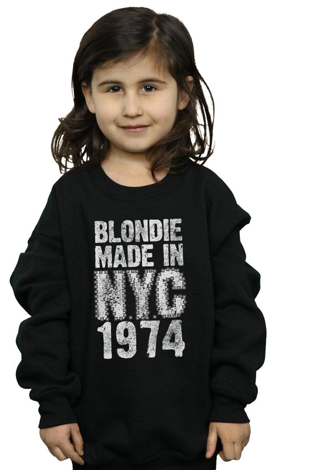 

Толстовка в стиле панк «Нью-Йорк» Blondie, черный