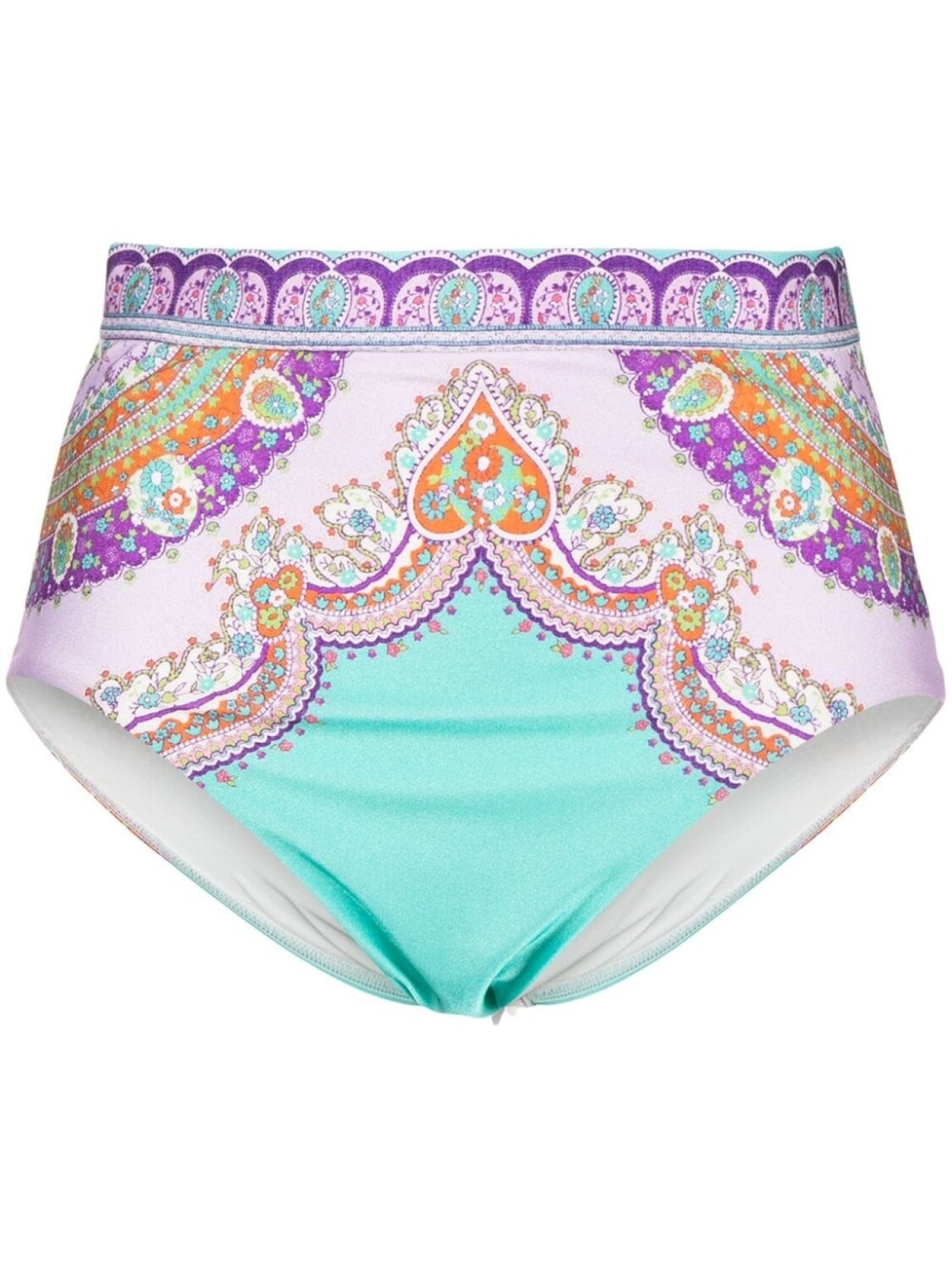 

ZIMMERMANN плавки бикини Lola с завышенной талией, зеленый
