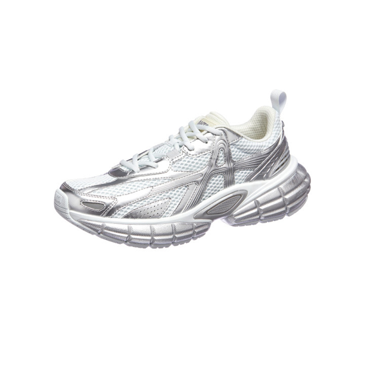 

ANTA Толстые кеды мужские низкие повседневные с амортизацией Dawn и износостойкостью, цвет бело-серый/серебристый травяной, цвет Grass White Gray/Silver