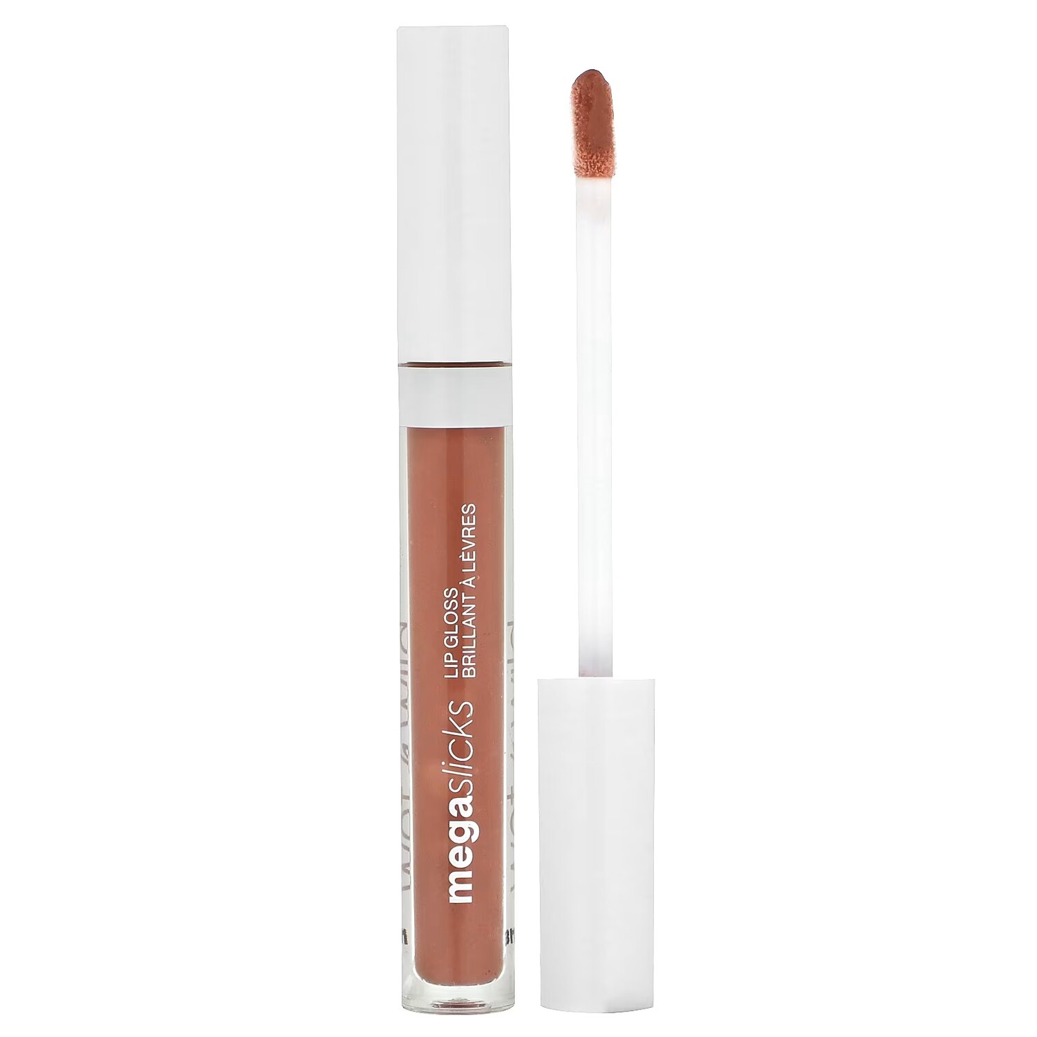 

MegaSlicks Блеск для губ 1114505 Nude Mood, 0,07 жидкой унции (2,2 мл) wet n wild