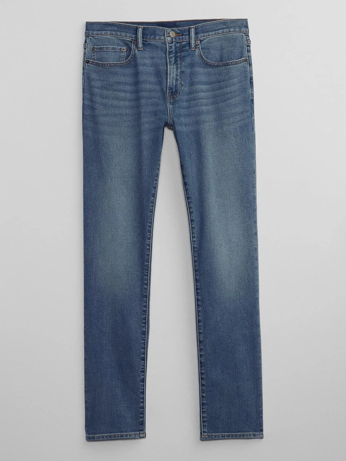 Джинсы Slim Fit GAP, Medium Indigo — фото 3
