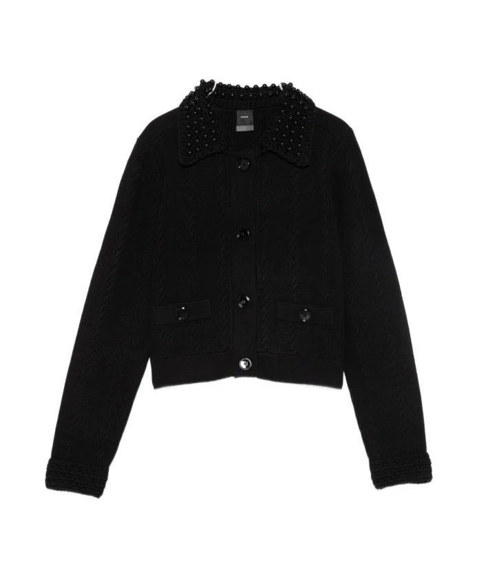 

Куртка неро, сшитая на заказ для женщин Pinko, черный