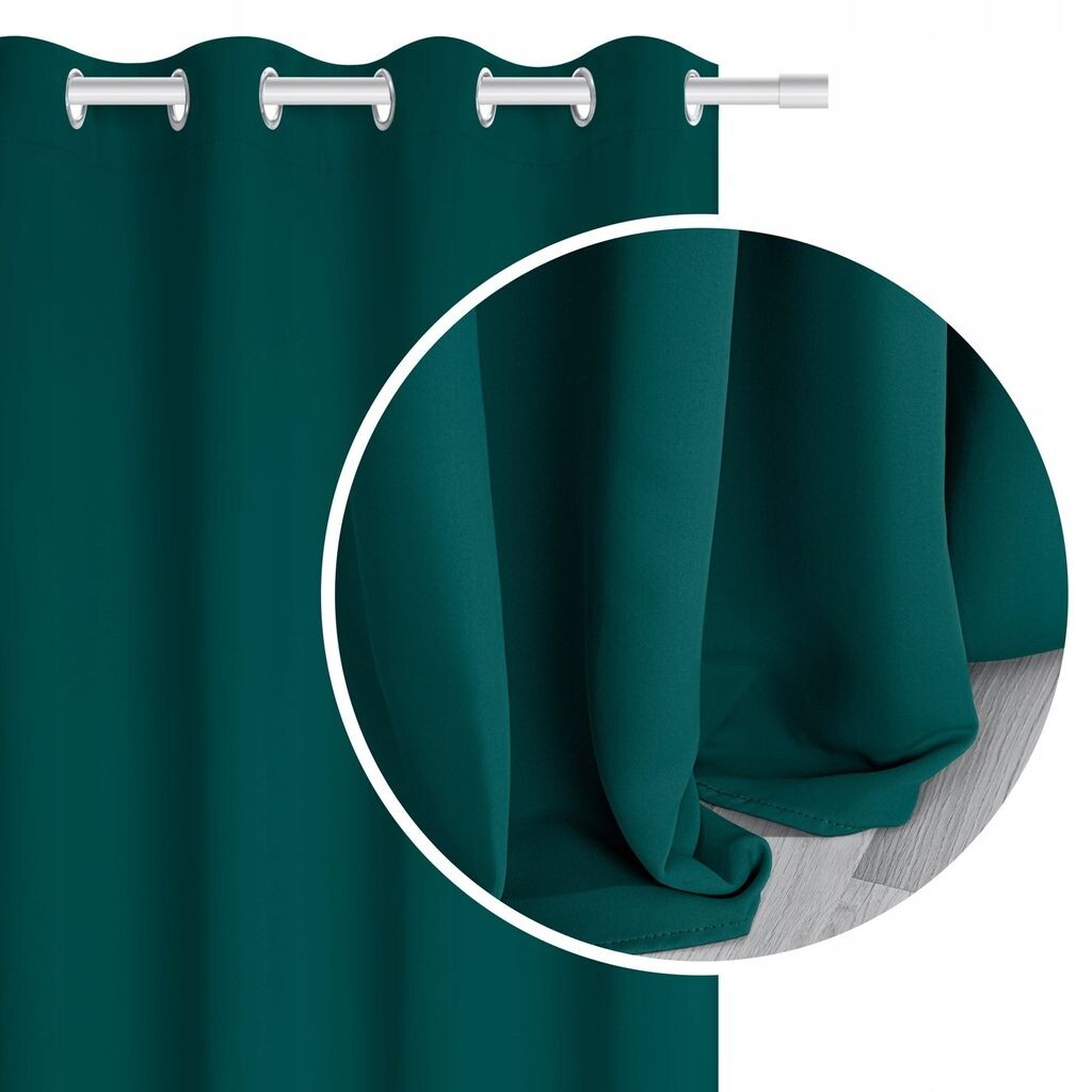 

Плотная штора SIIN Vinzenz зеленая 140x250, бирюзовый