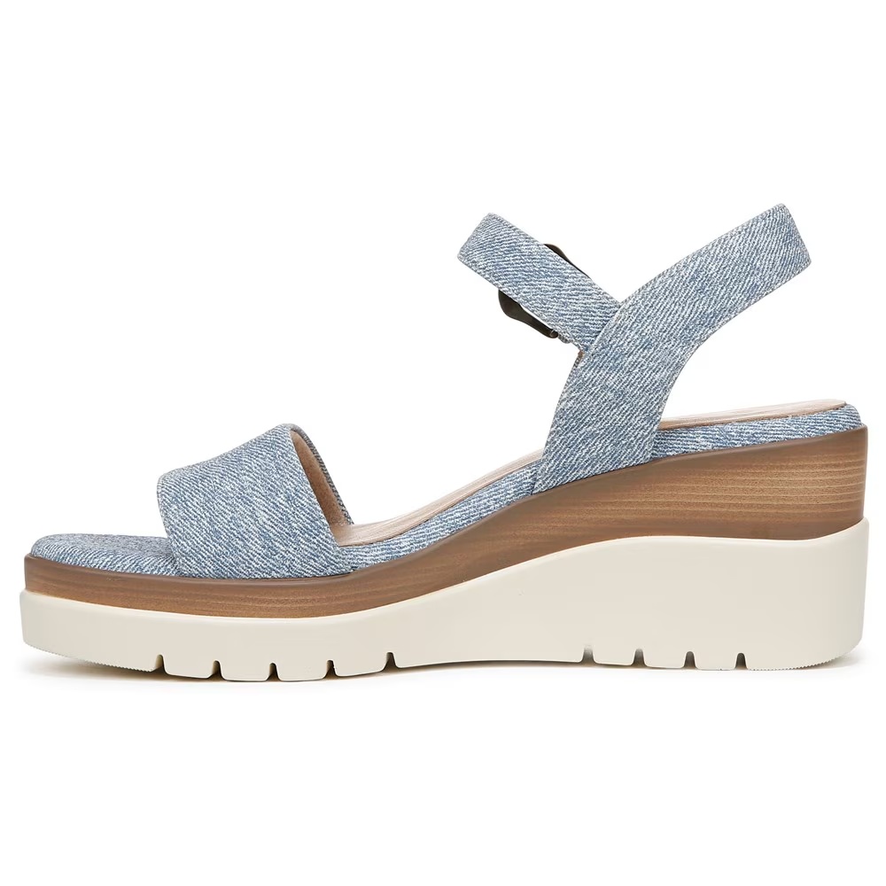 Босоножки на танкетке Graciela Soul Naturalizer, light denim blue faux leather — фото 4