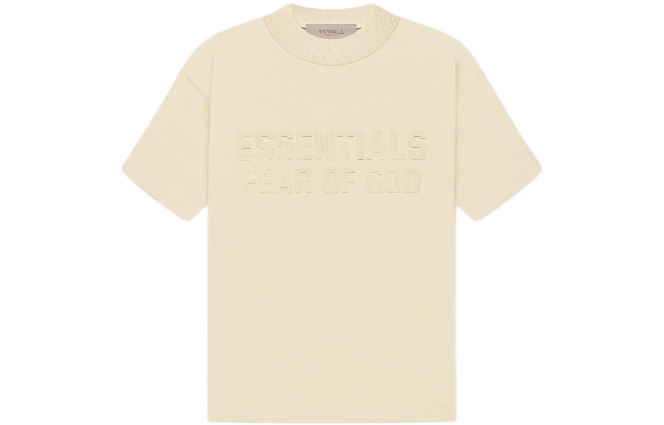Футболка Fear Of God Essentials яичная белая детская — фото 2