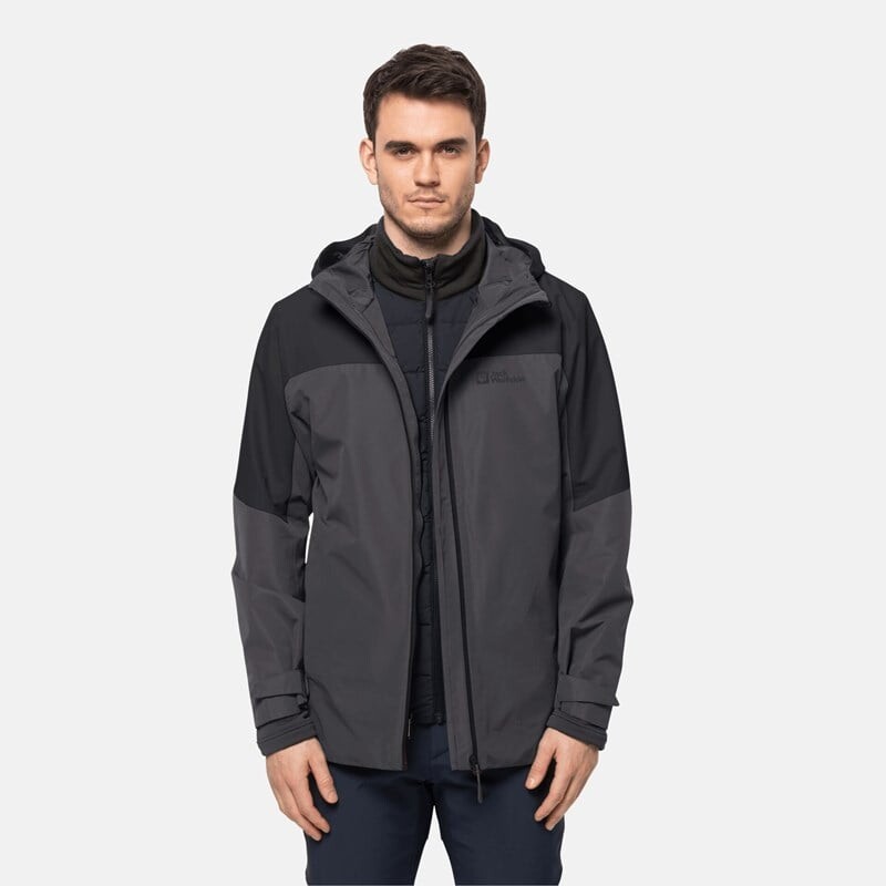 

Мужская куртка глабах 3в1 Jack Wolfskin, черный