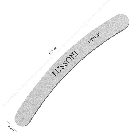 T4B Lussoni Zebra Banana Files Изогнутая пилочка для искусственных ногтей, зернистость 150/150 — упаковка из 10 шт., Tb Tools For Beauty — фото 2