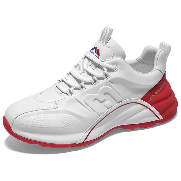 

Kolumb Износостойкие дышащие низкие повседневные кроссовки , увеличивающие рост, мужские, белые, красные