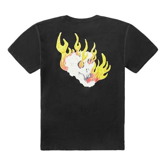 

Футболка back printing short sleeve couple style black Vans, черный