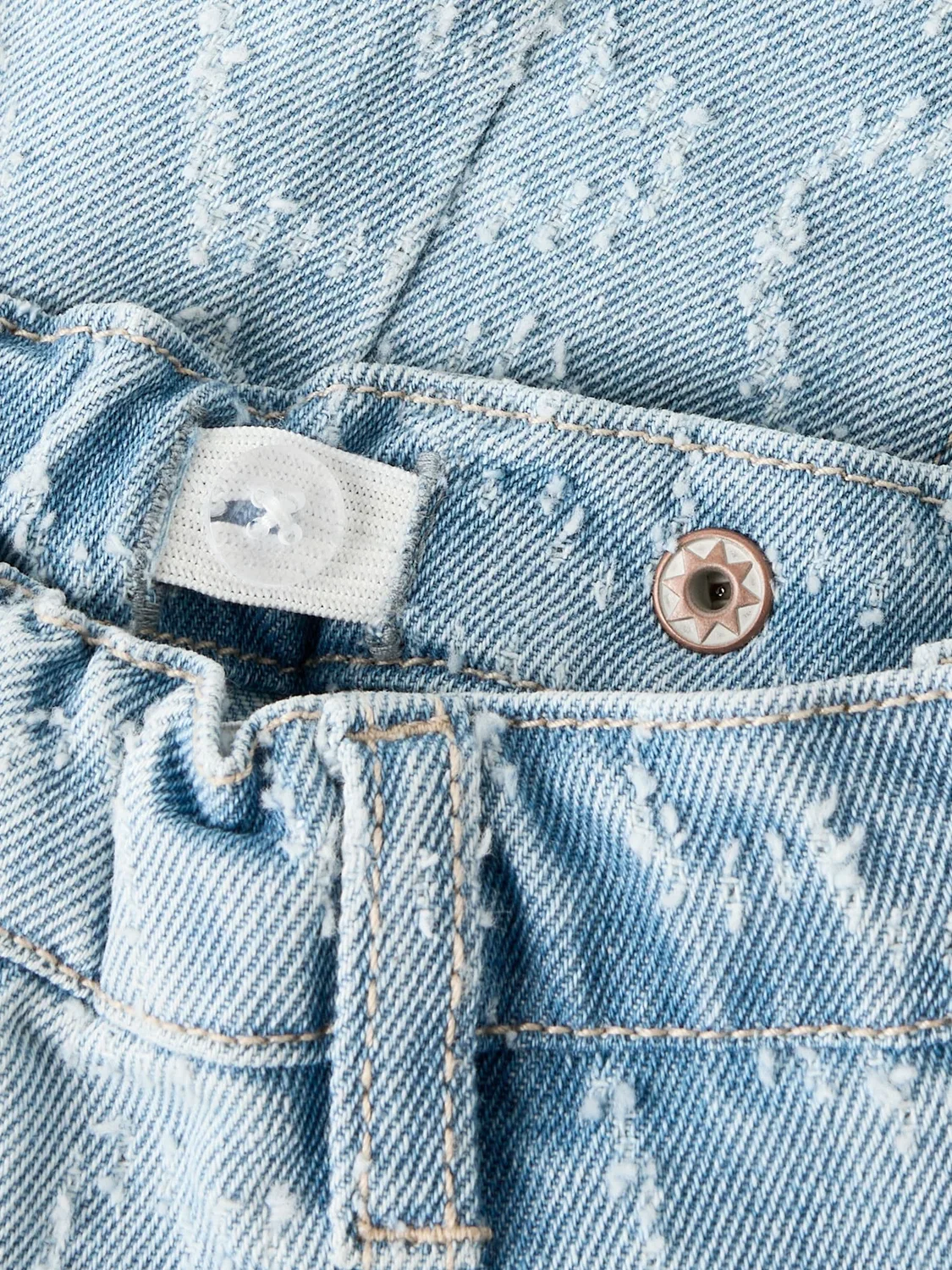 Скорт джинсовый Name it, light blue denim — фото 4