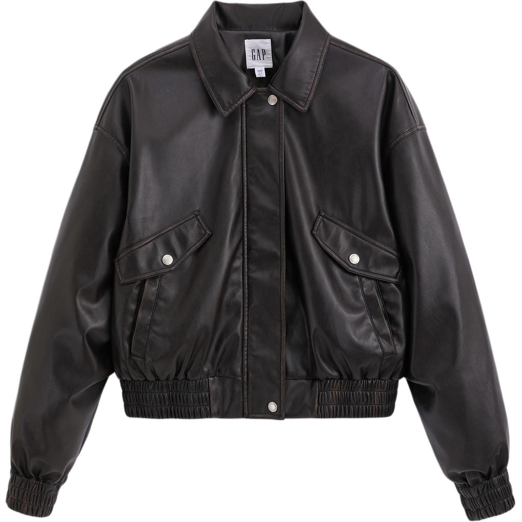 

GAP Куртка Women's Black Lapel Moderate Others