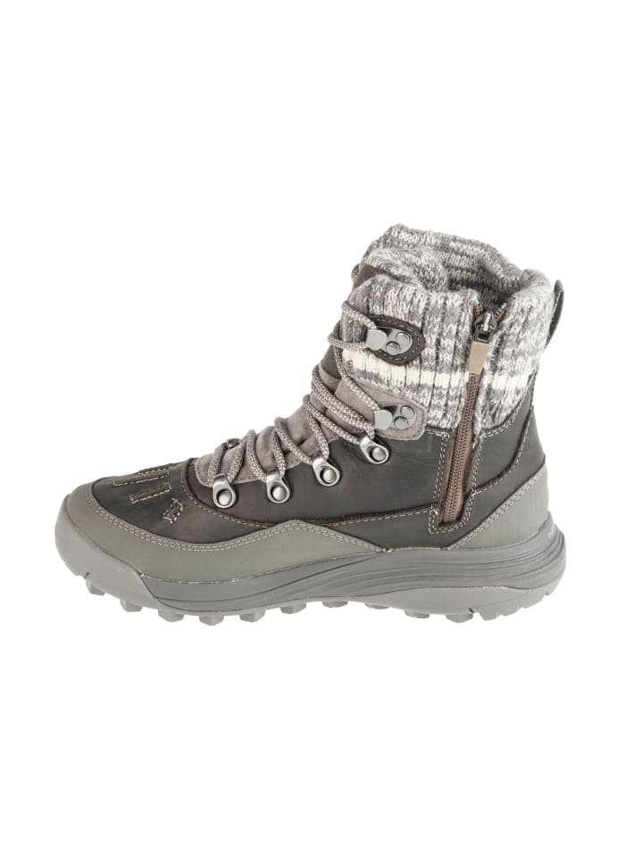 Ботинки женские Merrell Siren 4 Thermo средней высоты из нубука, серый — фото 2
