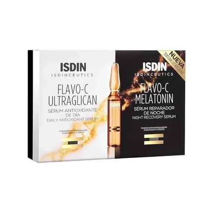 

Isdin Isdinceutics Flavo C Ultraglican и Flavo C Melatonin Дневная и ночная сыворотка - 10 флаконов по 2 мл