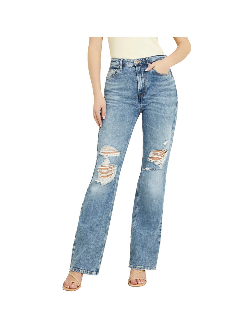 

Женские синие джинсовые джинсы Guess