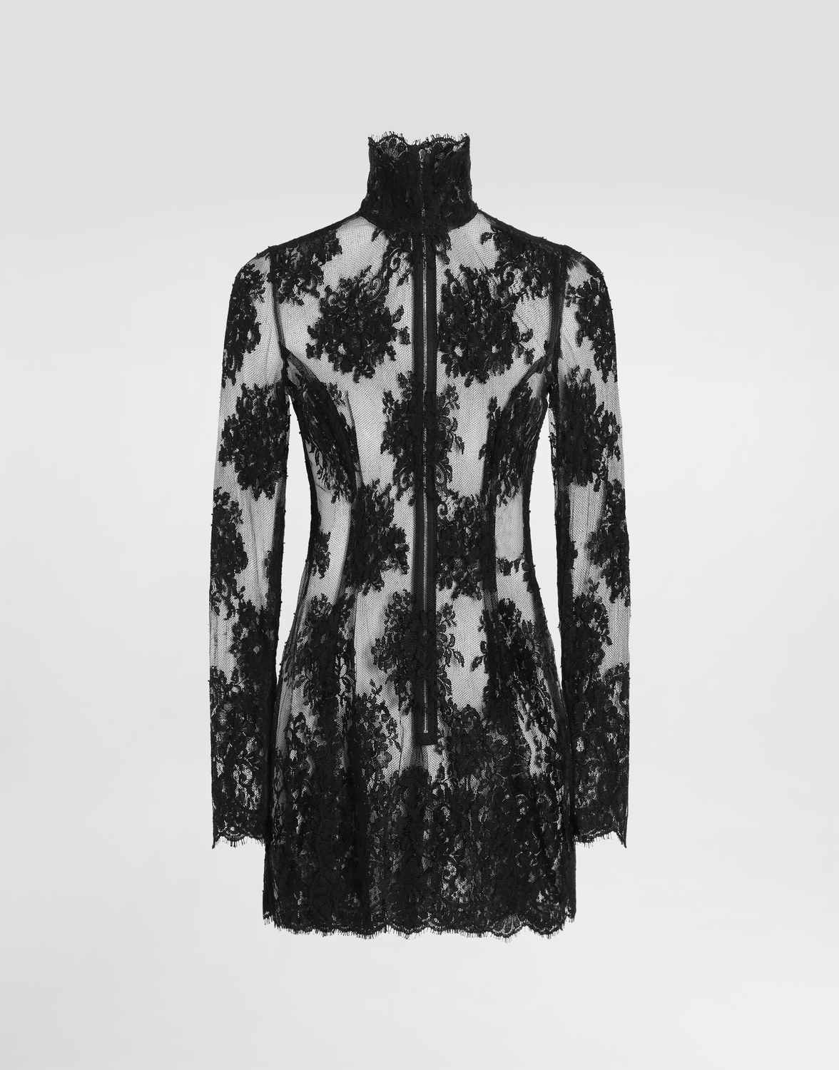 

Цельное платье из кордоне кружева Dolce & Gabbana, черный