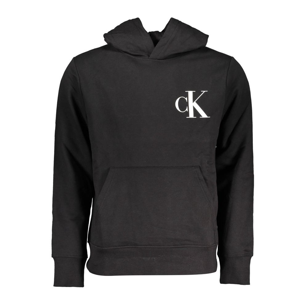 

Элегантная черная толстовка с капюшоном и флисовой подкладкой Calvin Klein