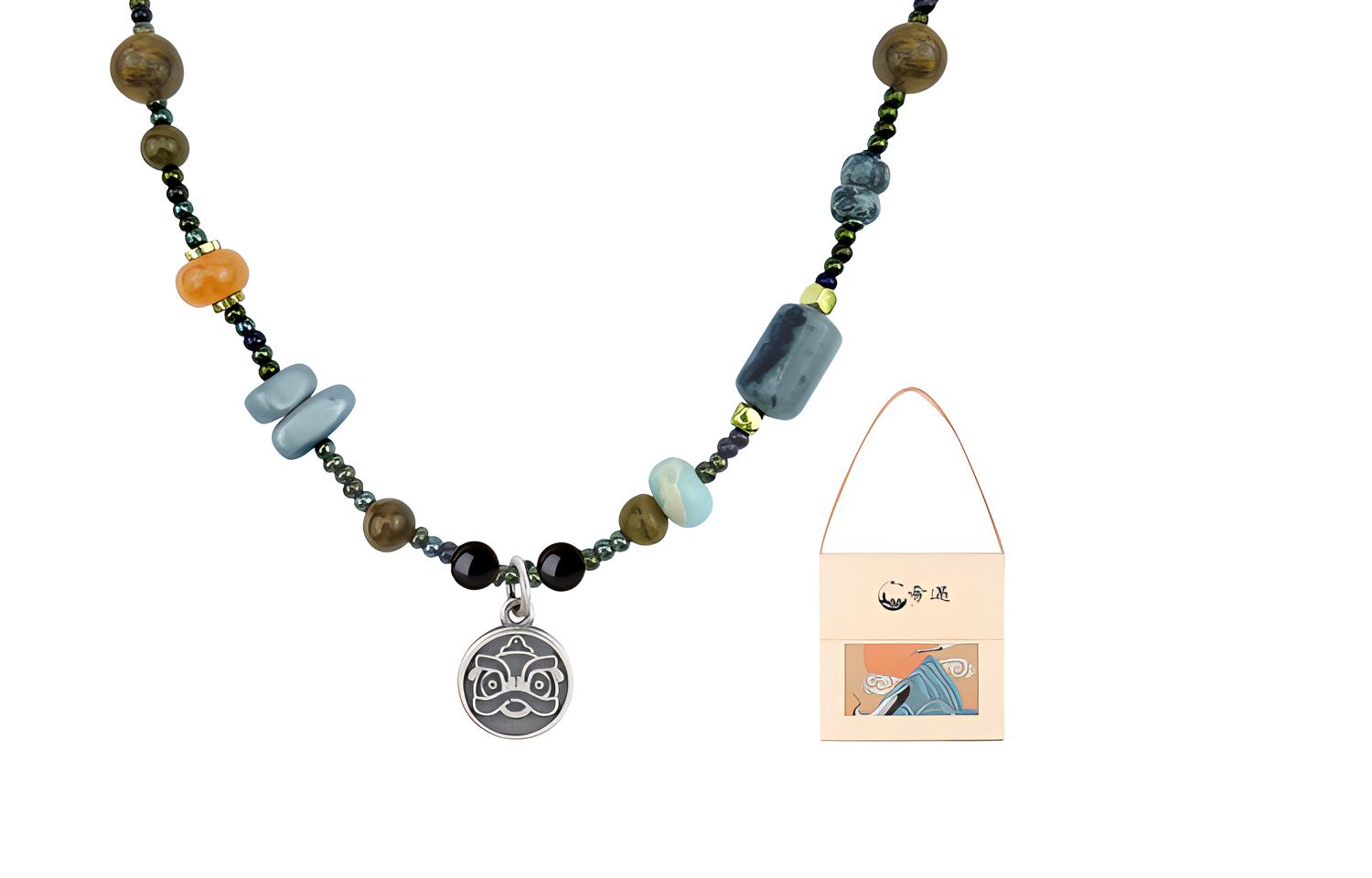 

Кулон на цепочке для женщин Collarbone Chain SHEEHHYY, Lion Necklace+Box