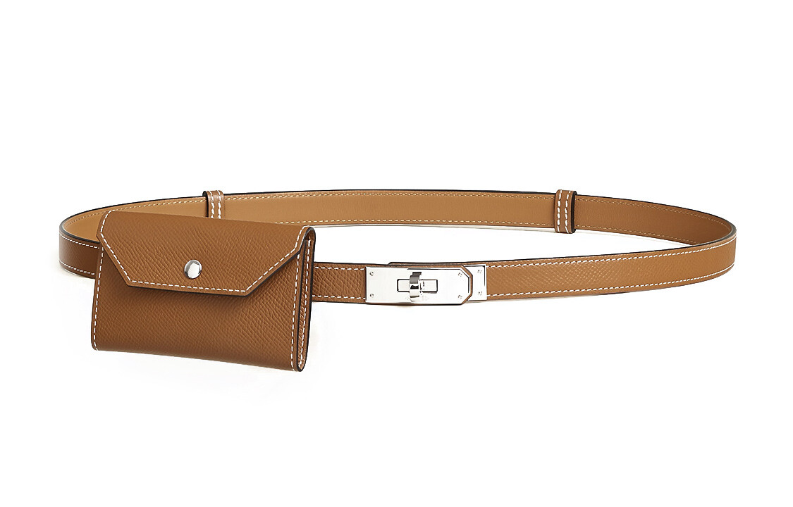 

Женский кожаный ремень Hermes Kelly, Коричневый