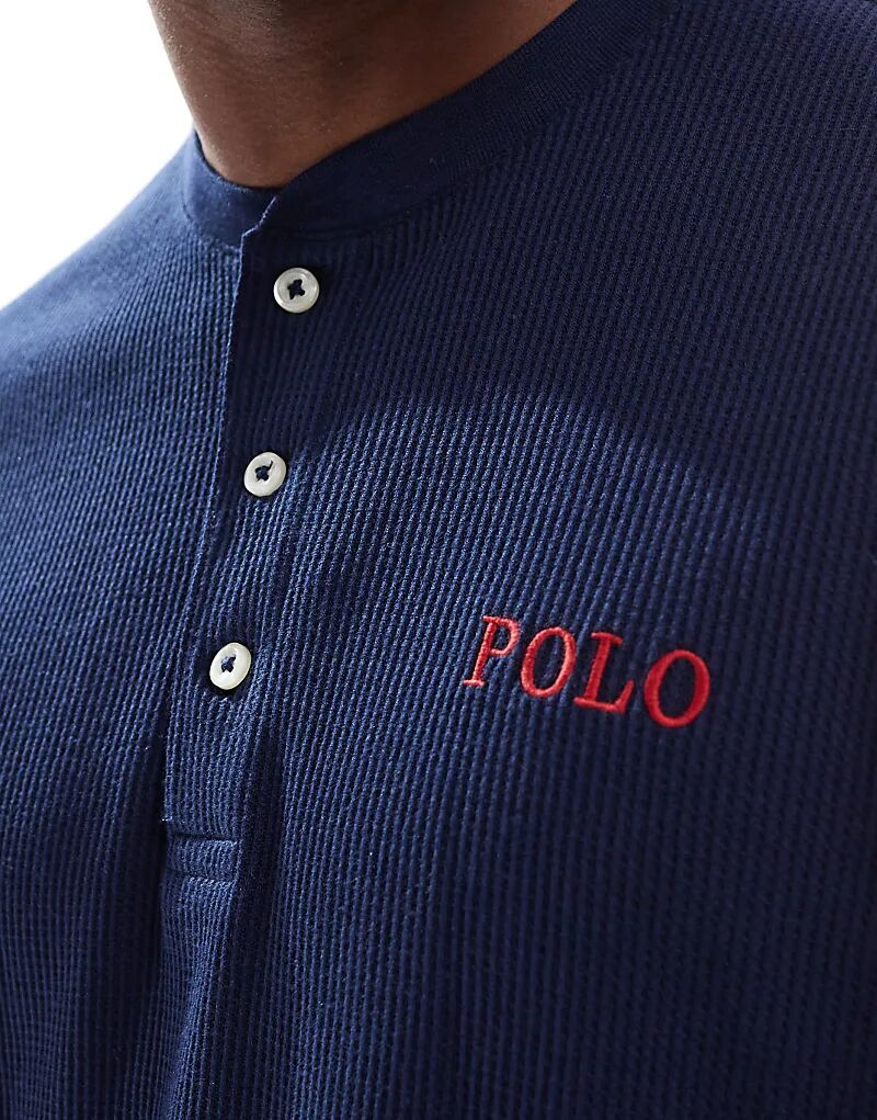Футболка для отдыха в темно-синем цвете Polo Ralph Lauren — фото 4
