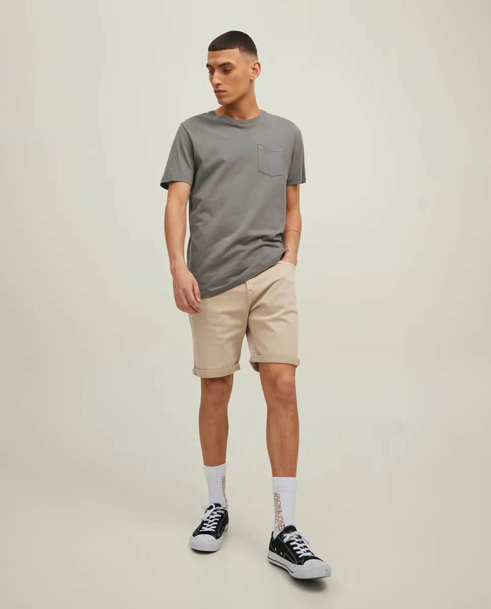 

Мужские хлопковые бермуды Jack & Jones, бежевый