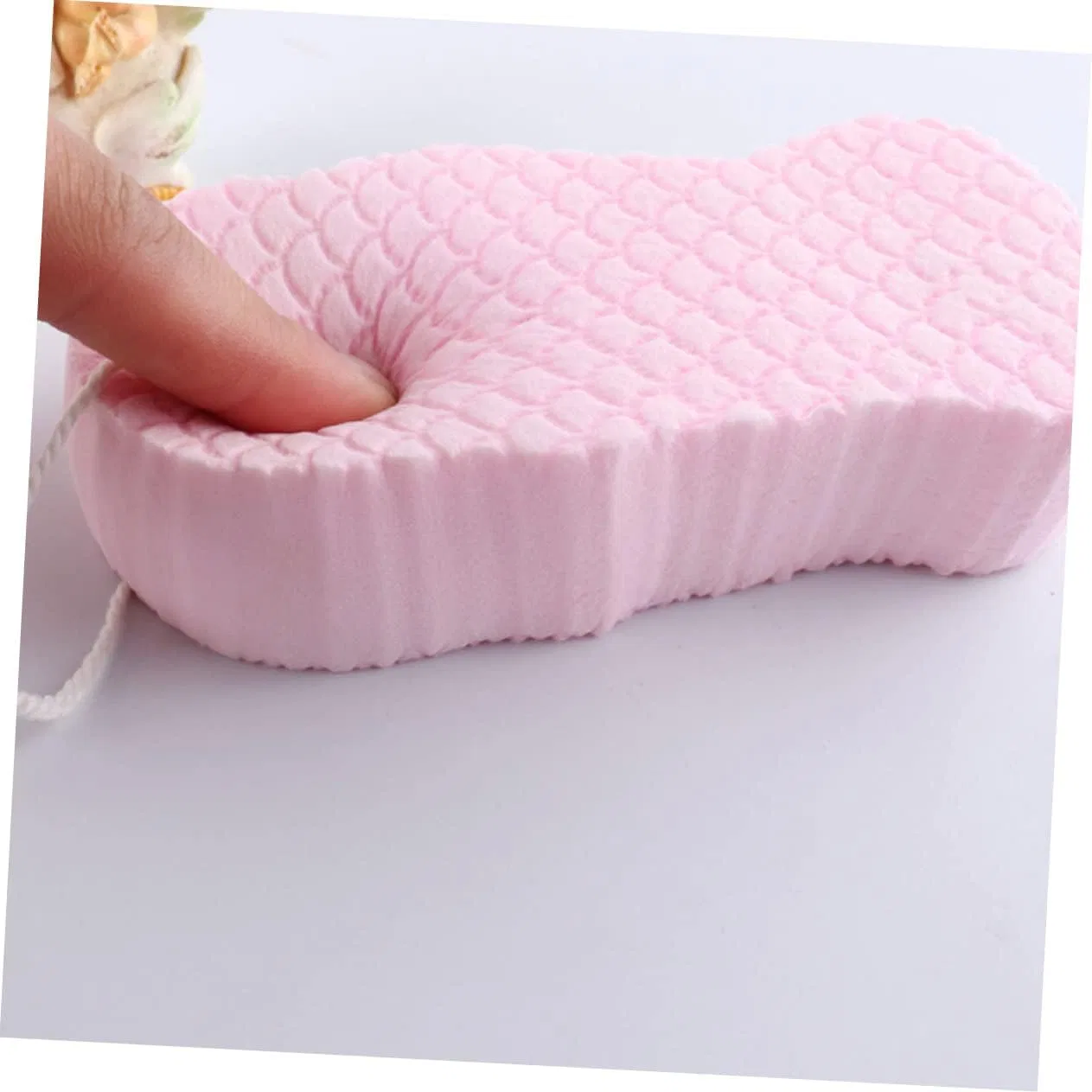 Мочалка детская из PVA Coolhiya, 13x6.2x2.3 см, белый — фото 4