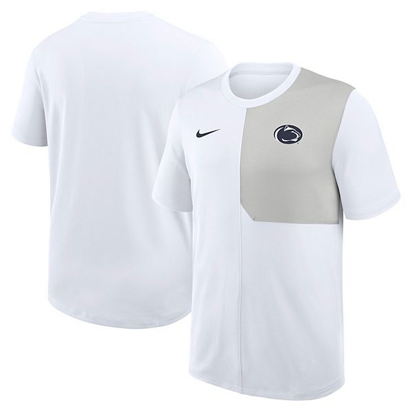 

Мужская белая футболка Penn State Nittany Lions 2025 Sideline UV Performance Coach Nike